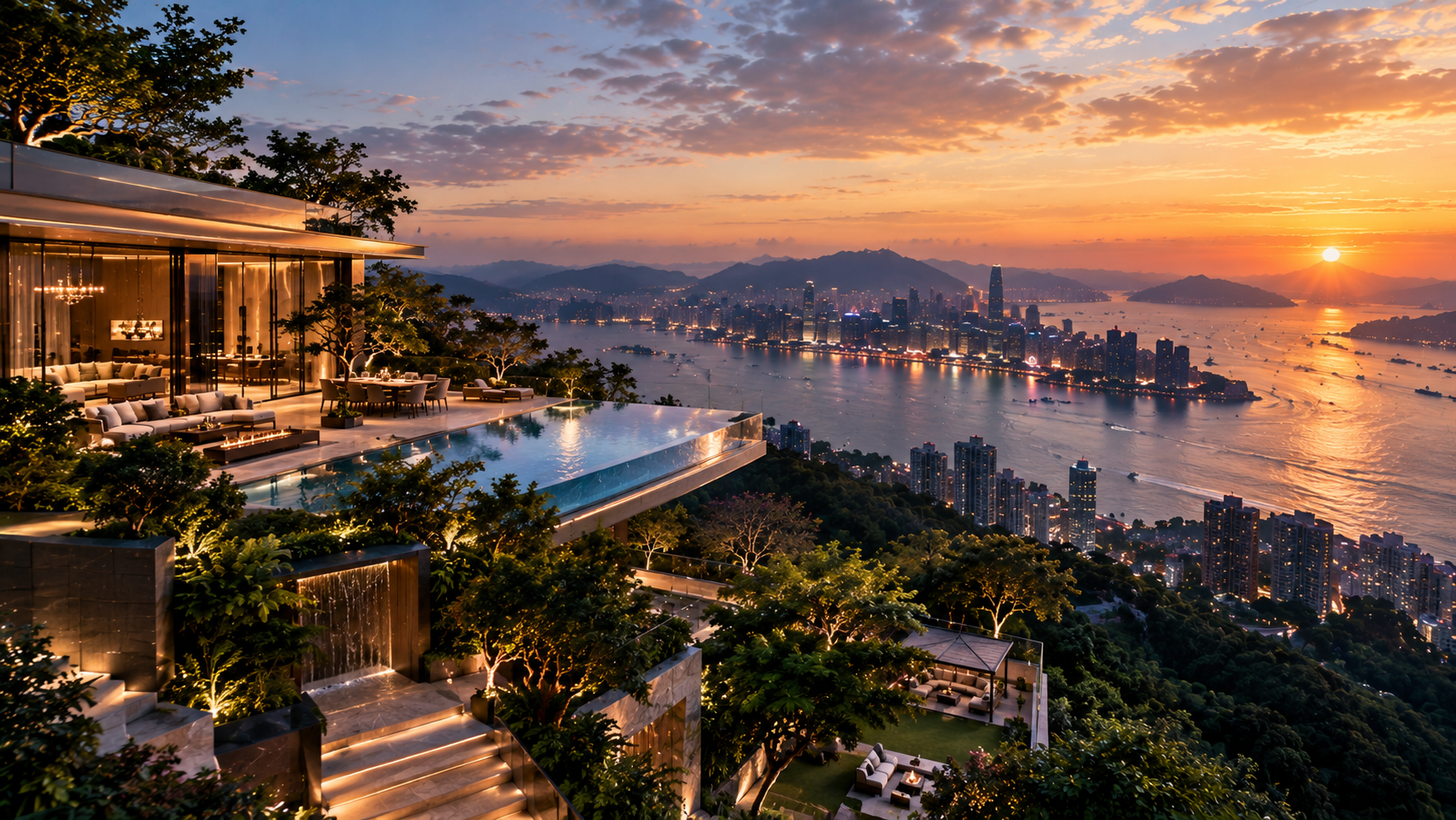 山海邊緣的住宅與遠景